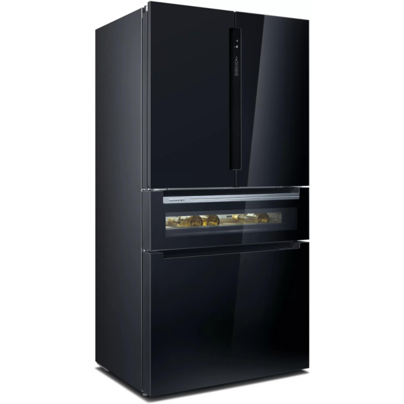siemens-iq700-glass-door-fridge-black-kf96rsbea